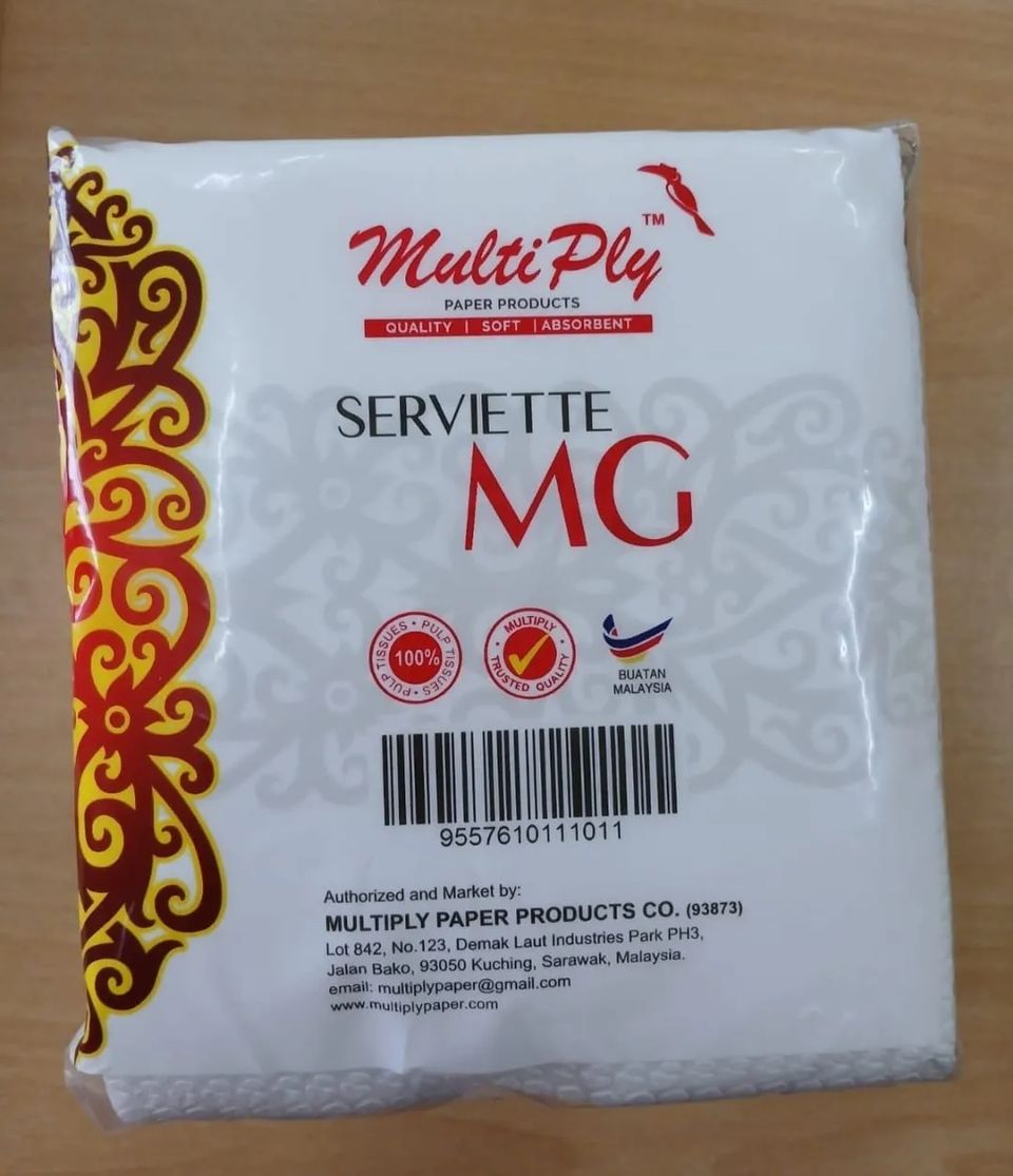 Multiply Serviette MG 100 Sheets, 1ply 4