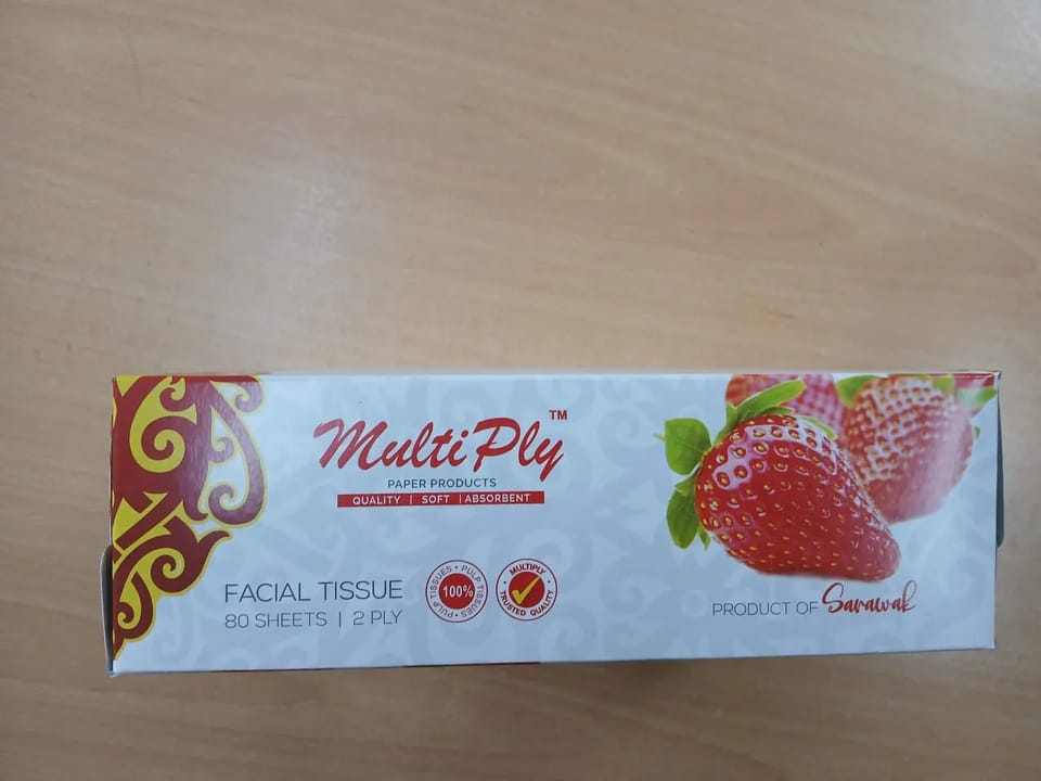 Multiply Box Tissues 4x80 Sheets, 2ply 4