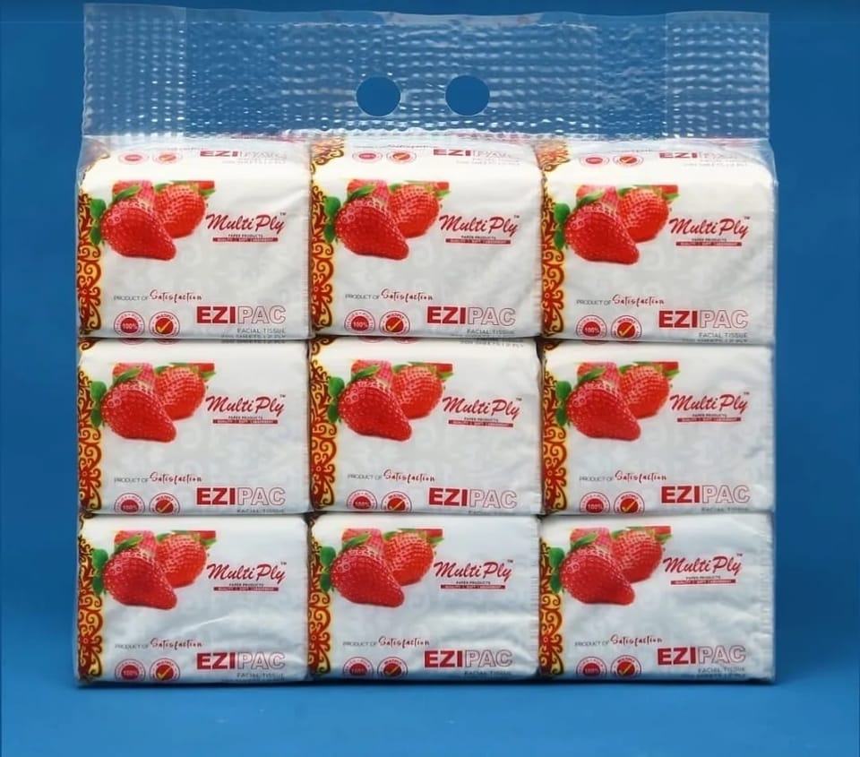 Multiply Ezipac Tissues 9x200 Sheets, 2ply 2